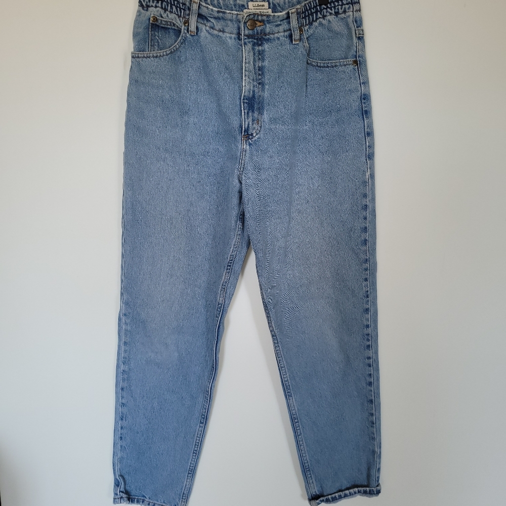 VTG L.L. Bean Orginal Fit Relaxed Denim Jeans Size 10 Highwaist Straight Y2k Mom